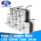 سیم گشتاور بالا Nema 17 Hybrid Stepper Motor 7.3kg.Cm 4 سیم برای چاپگر سه بعدی