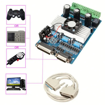 درایور 3 محور TB6600 با کابل موازی برای موتور پله ای NEMA17