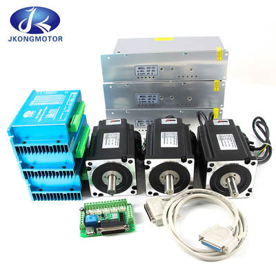 Jkongmotor Nema 11 17 23 24 34 مجموعه هیبریدی حلقه بسته موتور مرحله ای حلقه بسته یکپارچه با رمزگذاری / ترمز / گیربکس