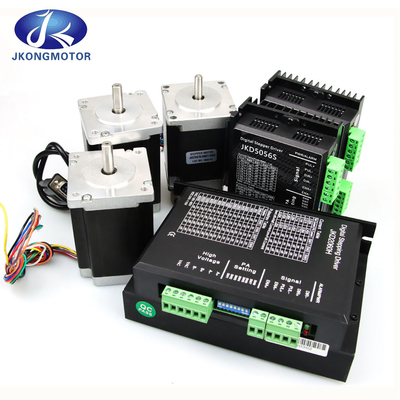 Jkongmotor Nema 11 17 23 24 34 مجموعه هیبریدی حلقه بسته موتور مرحله ای حلقه بسته یکپارچه با رمزگذاری / ترمز / گیربکس