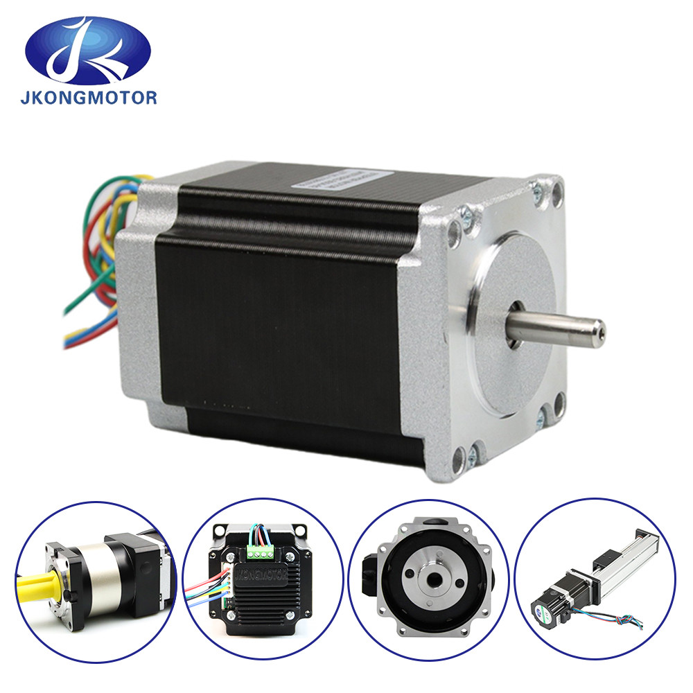 Jkongmotor Torque High NEMA 17/23/34 نوع 86bygh 450A / 450b / 450c موتور مرحله ای حلقه بسته برای ماشین روتر CNC