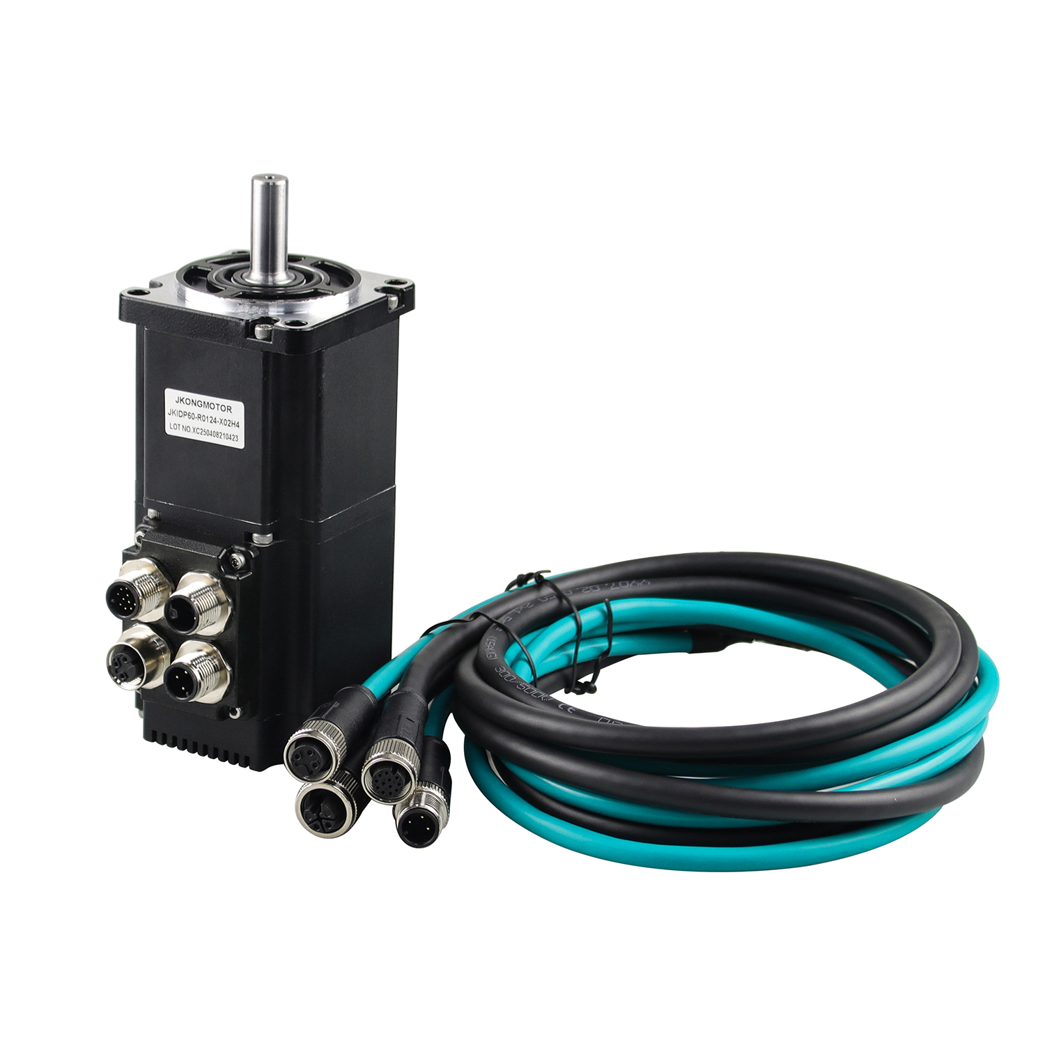 موتور سروو DC یکپارچه ضدآب Jkongmotor IP65 RS485 CANopen OEM ODM، موتور سروو BLDC بدون برس Nema 17 23 24 34 با درایورهای داخلی یکپارچه